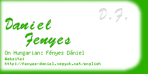 daniel fenyes business card