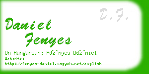 daniel fenyes business card